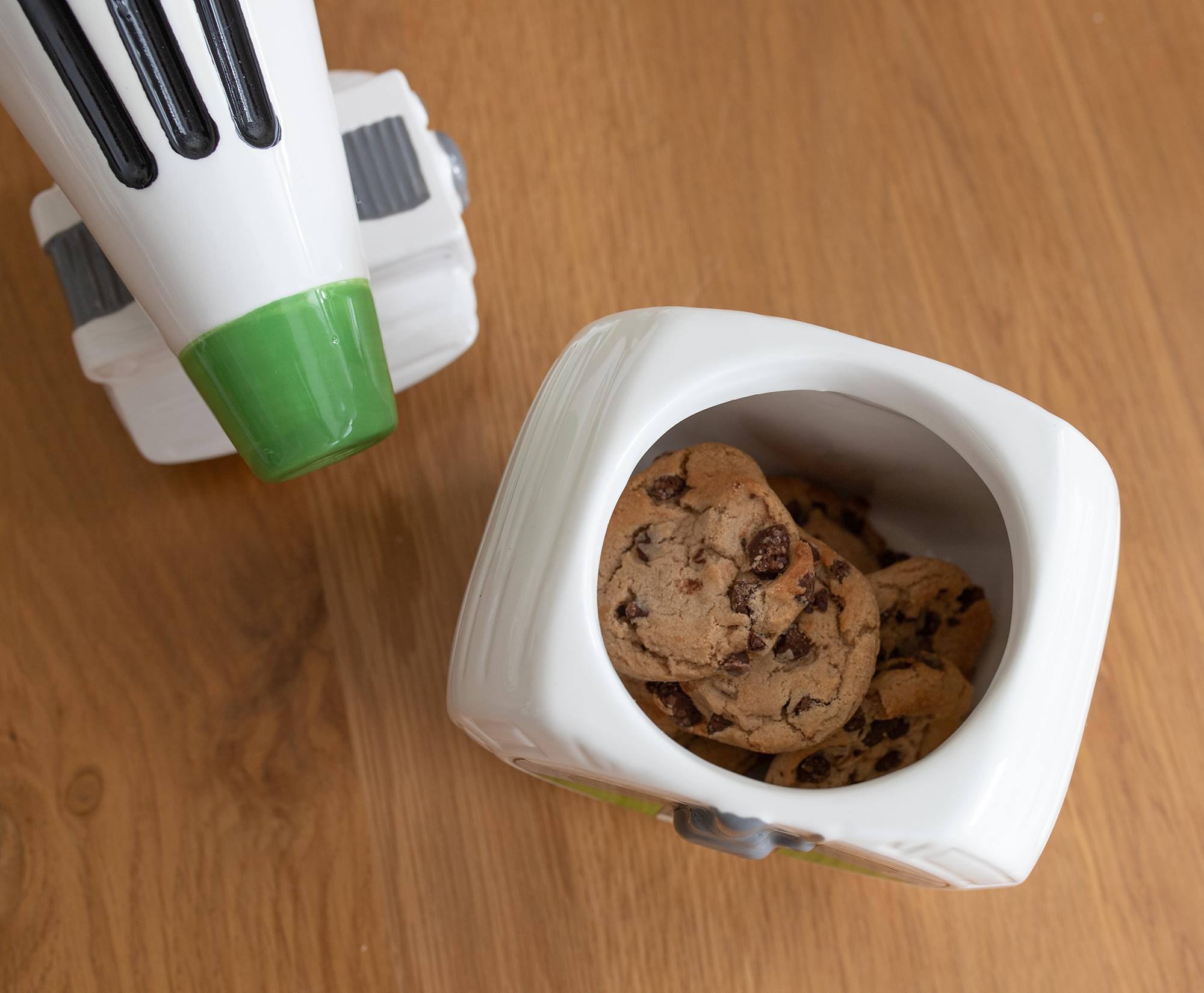 Alt View 2. Star Wars - Star Wars D-O Ceramic Figural Cookie Storage Jar - Green.