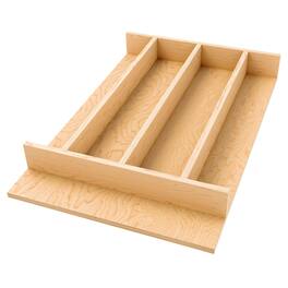 Rev-A-Shelf - Natural Maple Right Size Utensil Drawer Insert, 13-1/4" x 19-1/2" - Light Brown