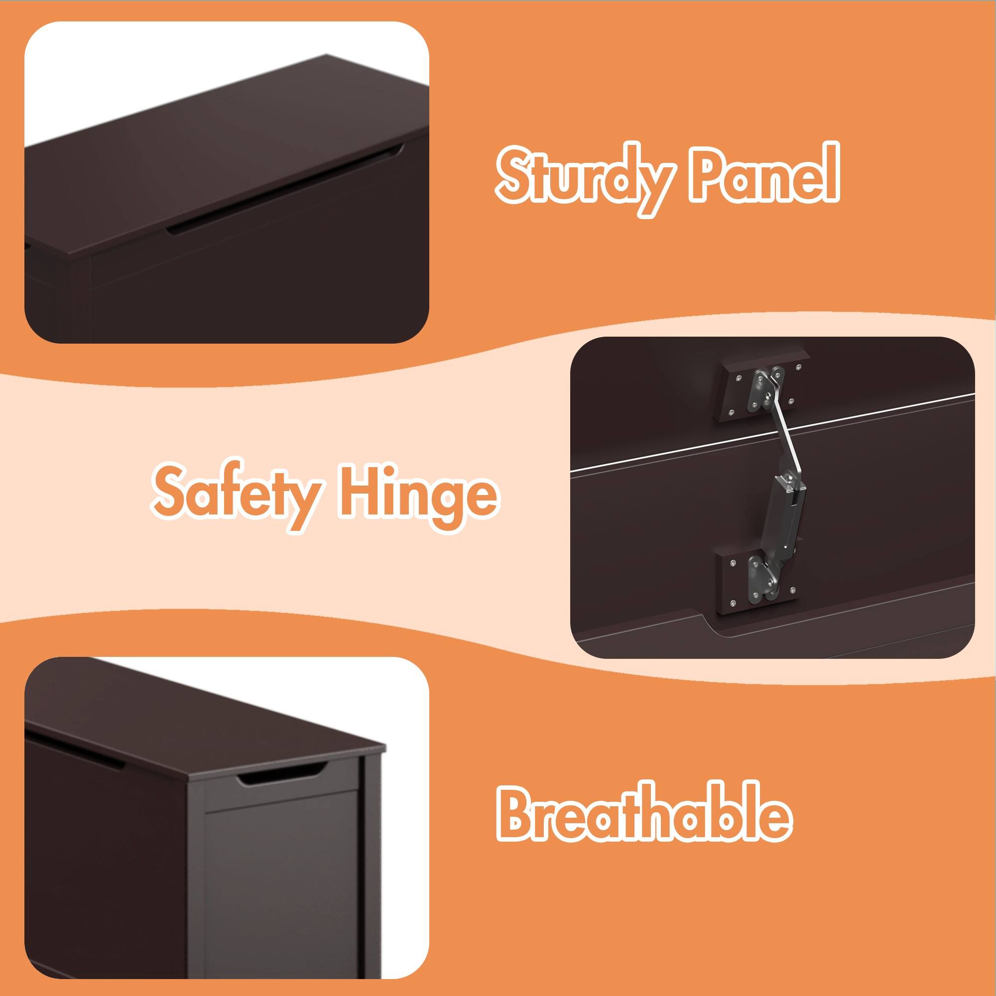 Sturdy Panel  
Safety Hinge  
Breathable