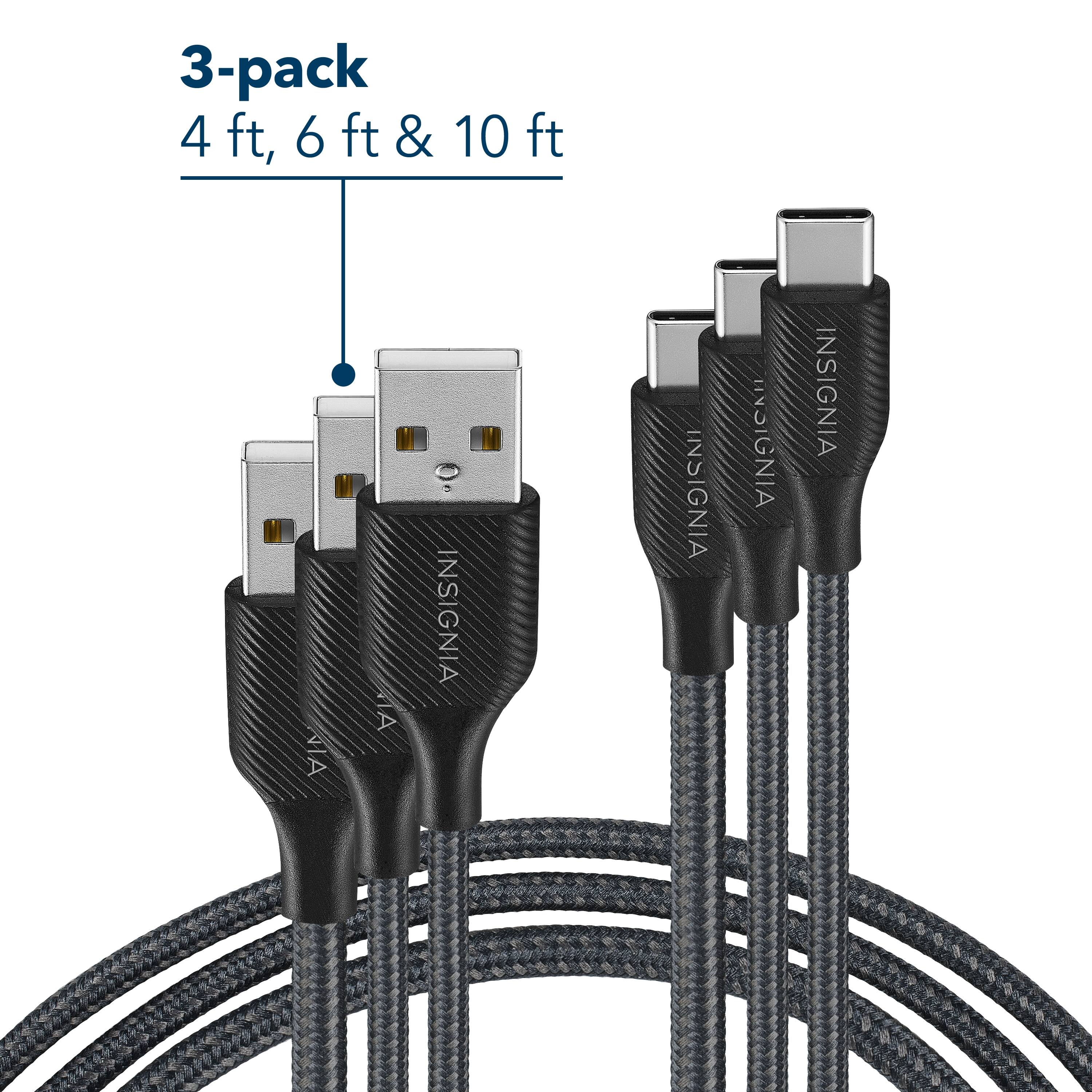 3-pack 4 ft, 6 ft & 10 ft

INSIGNIA INSIGNIA INSIGNIA INSIGNIA