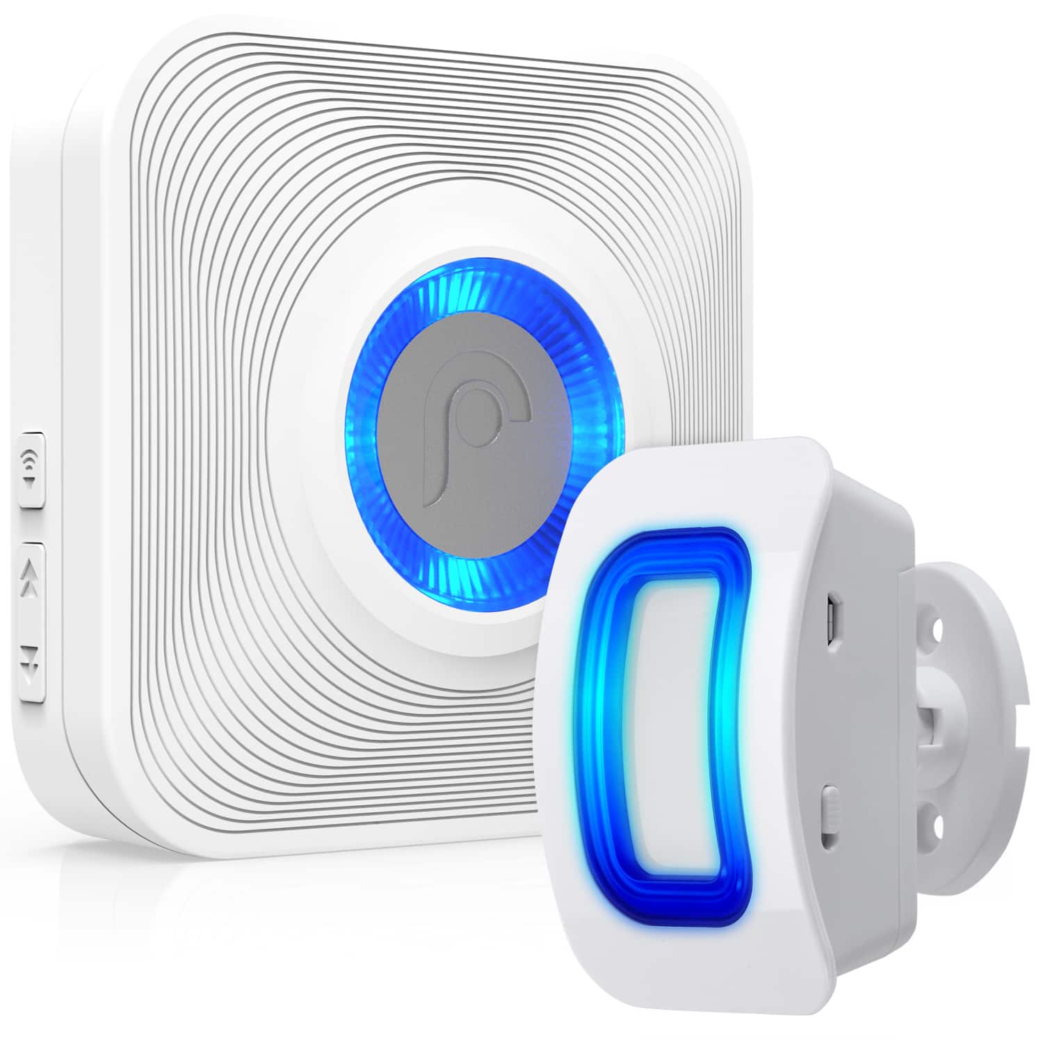 Fosmon - WaveLink Door Chime Driveway Alarm Guard Wireless Motion Sensor Detector Store Entrance Alert (1 Receiver + 1 Sensor) - White