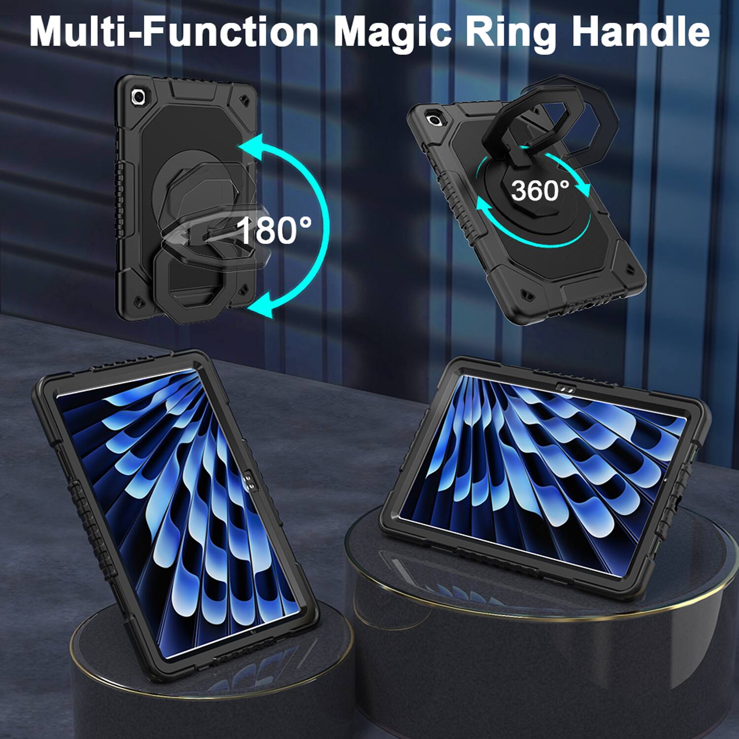 Multi-Function Magic Ring Handle

180°

360°