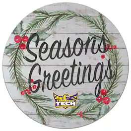 Jardine - Tennessee Tech Golden Eagles 20'' x 20'' Season's Greetings Circle - White