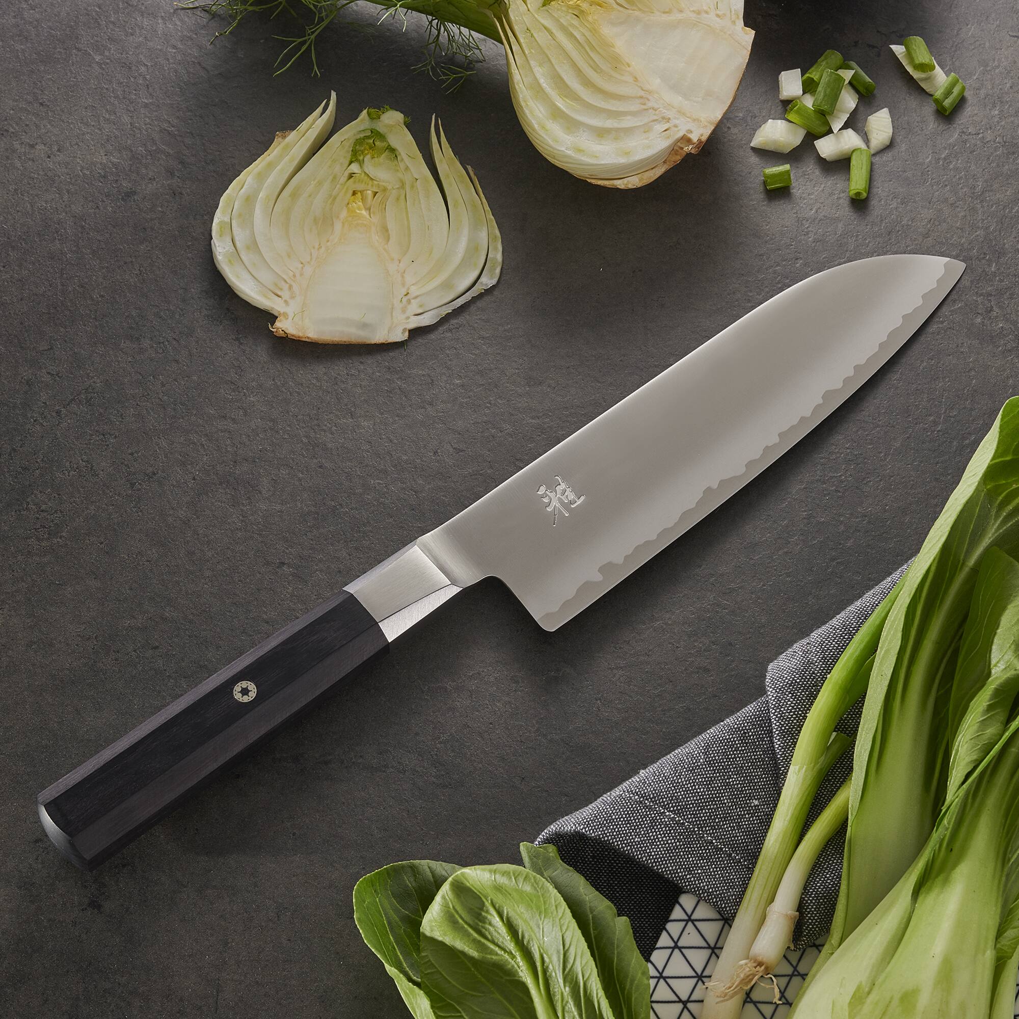 Alt View 1. Miyabi - Miyabi Koh 7-inch Santoku Knife - Stainless Steel.