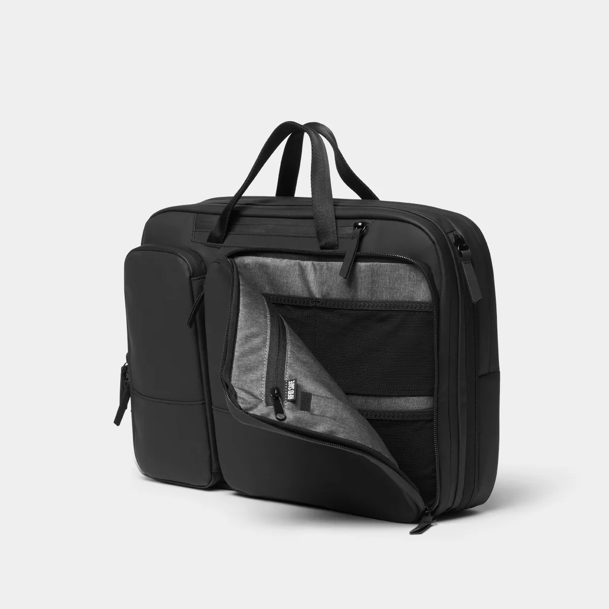 Alt View 4. Nomatic - Slim Messenger Laptop Bag with RFID Pocket, Tech Organizer, Water-Resistant Zippers & Expansion Design - Black.