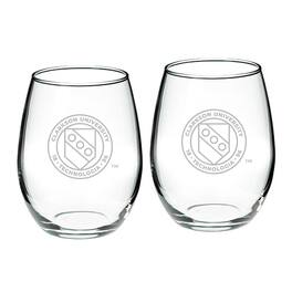Jardine - Clarkson Golden Knights 21oz. 2-Piece Stemless Wine Glass Set - Multicolor