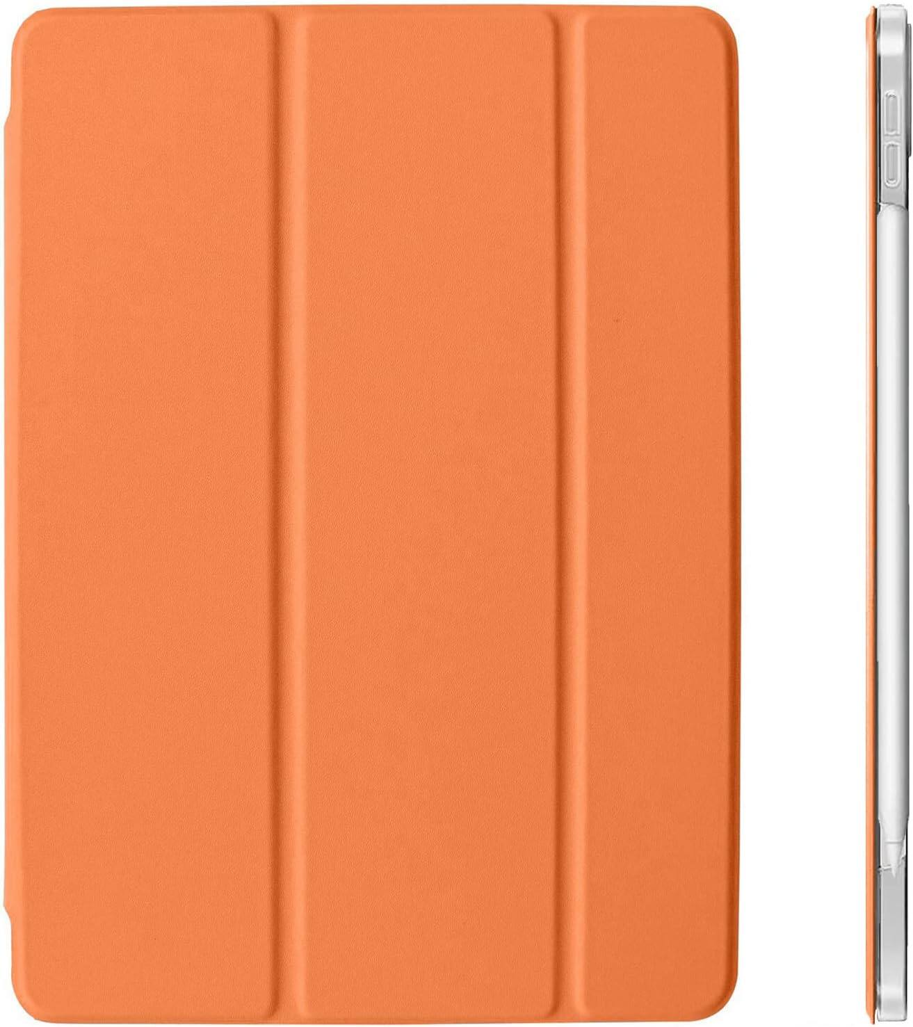 Front. DuraSafe Cases - iPad Pro 11" 4th/3rd/2nd Gen 2022/2021/2020 Tri-Fold Protective Case with Auto Sleep/Wake A2228 A2068 A2230 A2231 A2377 - Orange.