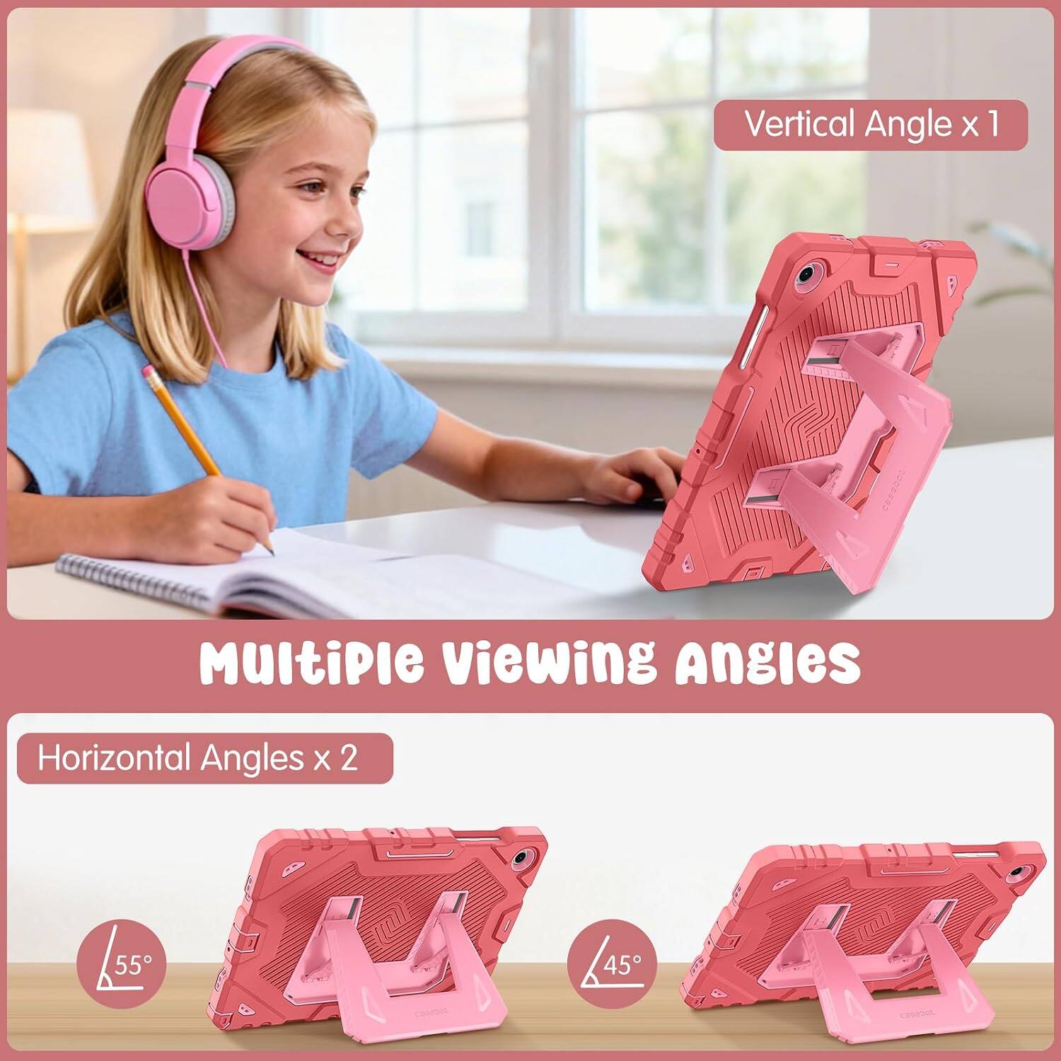 Vertical Angle x 1  
Multiple Viewing Angles  
Horizontal Angles x 2  
55°  
45°