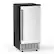 Front. SIMZLIFE - Stainless-Steel Built-In/Free-Standing lce Maker - 80lbs/24H, Ice Machine with Clear Ice - Silver.