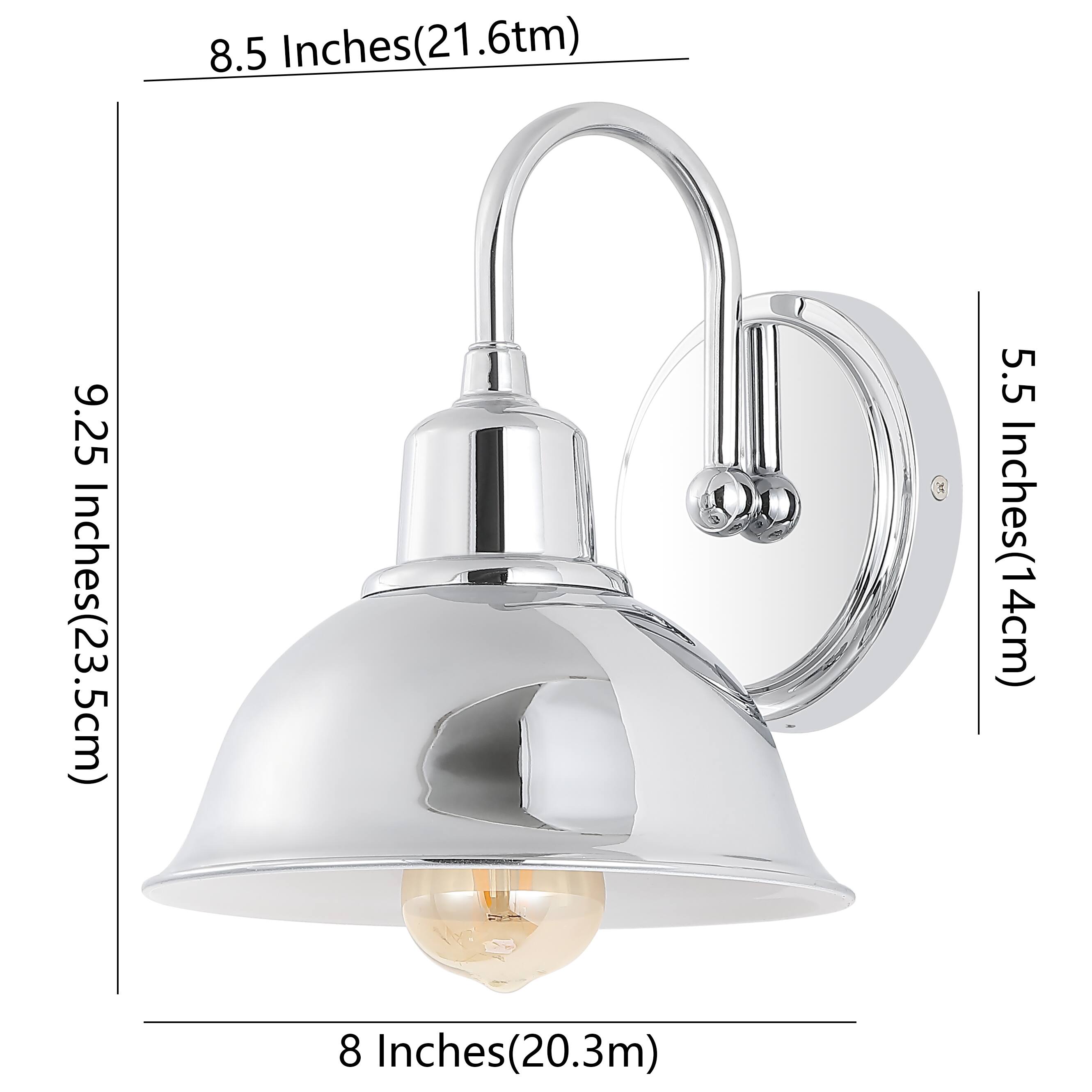 8.5 Inches(21.6cm)  
9.25 Inches(23.5cm)  
5.5 Inches(14cm)  
8 Inches(20.3cm)