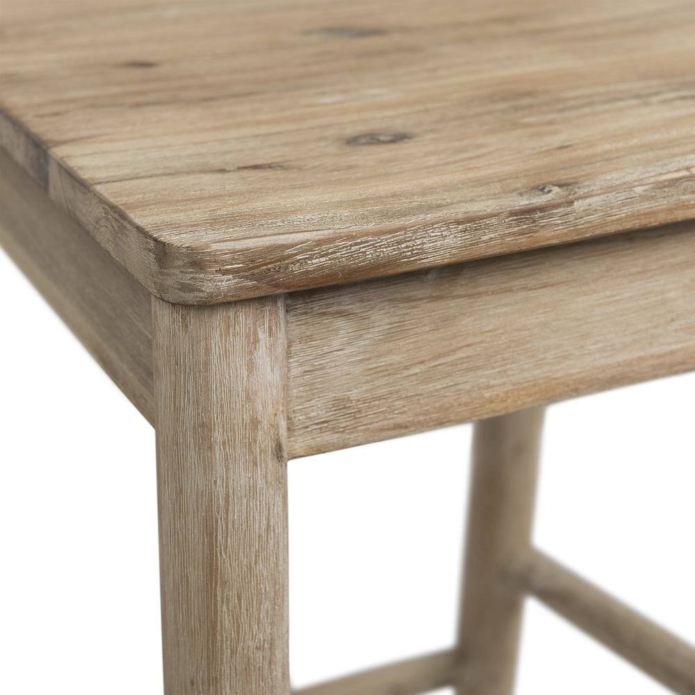 Alt View 6. FurniFact - Beach Acacia Metal Counter Height Stool with Back - Beach.