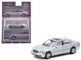 Mercedes-Benz S-Class Brilliant "Global64" Series 1/64 Diecast Model by Tarmac Works - Silver Metallic