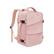 Front. Circus Cirle - Circus Cirle Easy-Carry Durable Adventure Backpack - Pink.