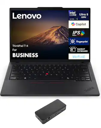Lenovo ThinkPad T14 For BUSINESS
Intel Core Ultra 5 225U
Copilot
IPS SuperCLEAR
Fingerprint
BACKLIT KEYBOARD
Wi-Fi 6E