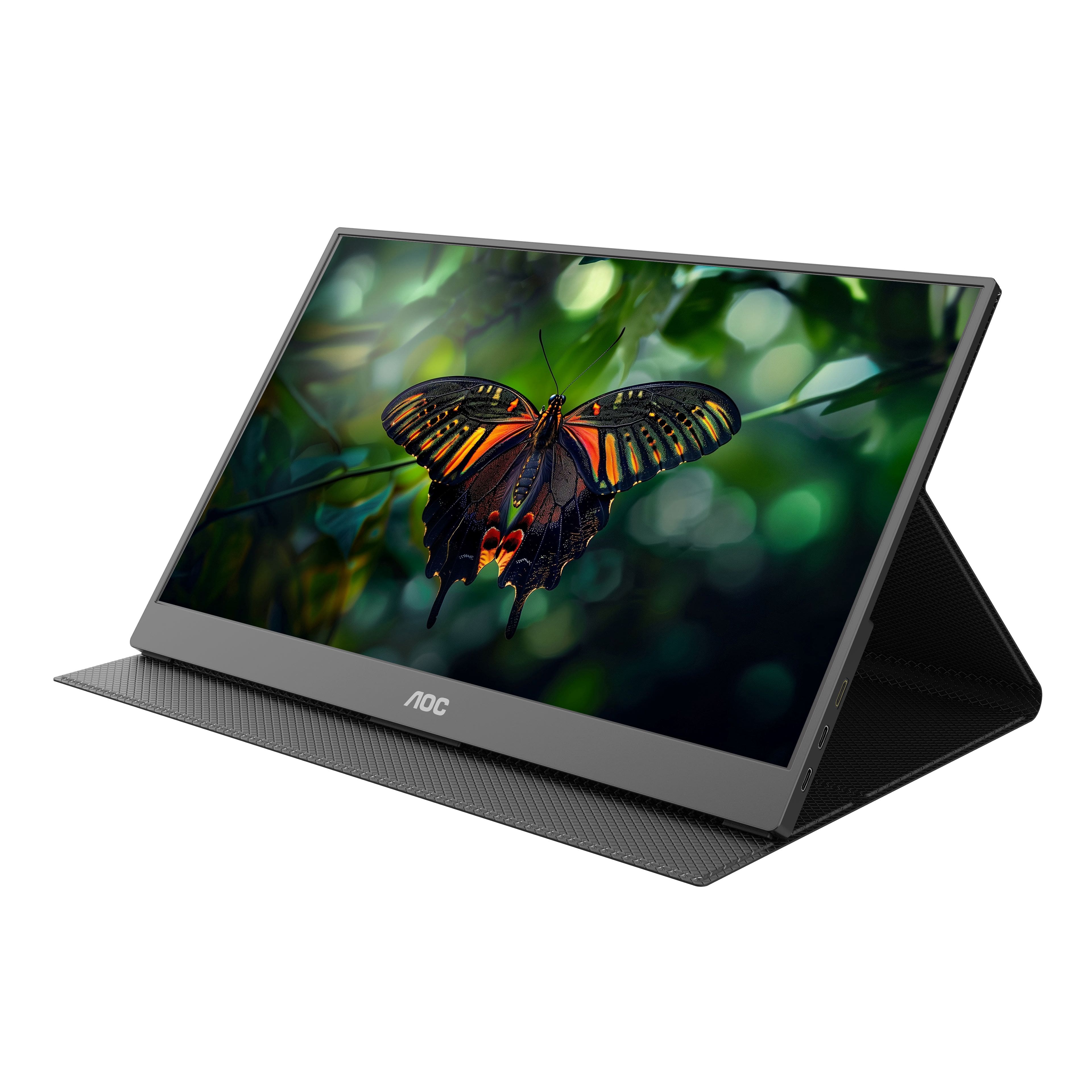 Alt View 12. AOC - 16T15 15.6" IPS Portable Monitor, FHD, 1920x1080, 60Hz, 5Ms, USB-C,Carry Case / Stand - Black.