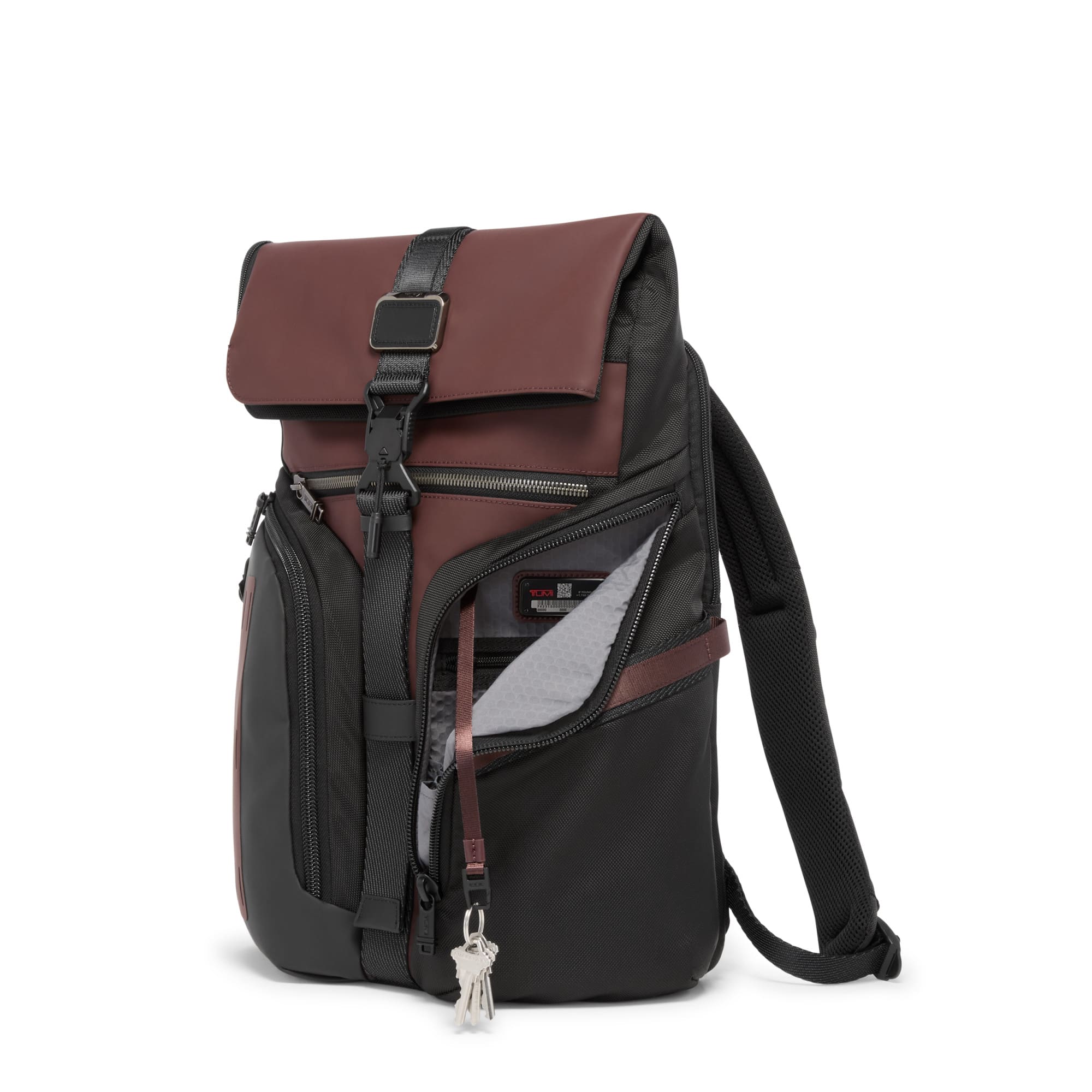 TUMI Alpha Bravo Logistics Flap Lid Backpack Oxblood 152404-B124 - Best Buy