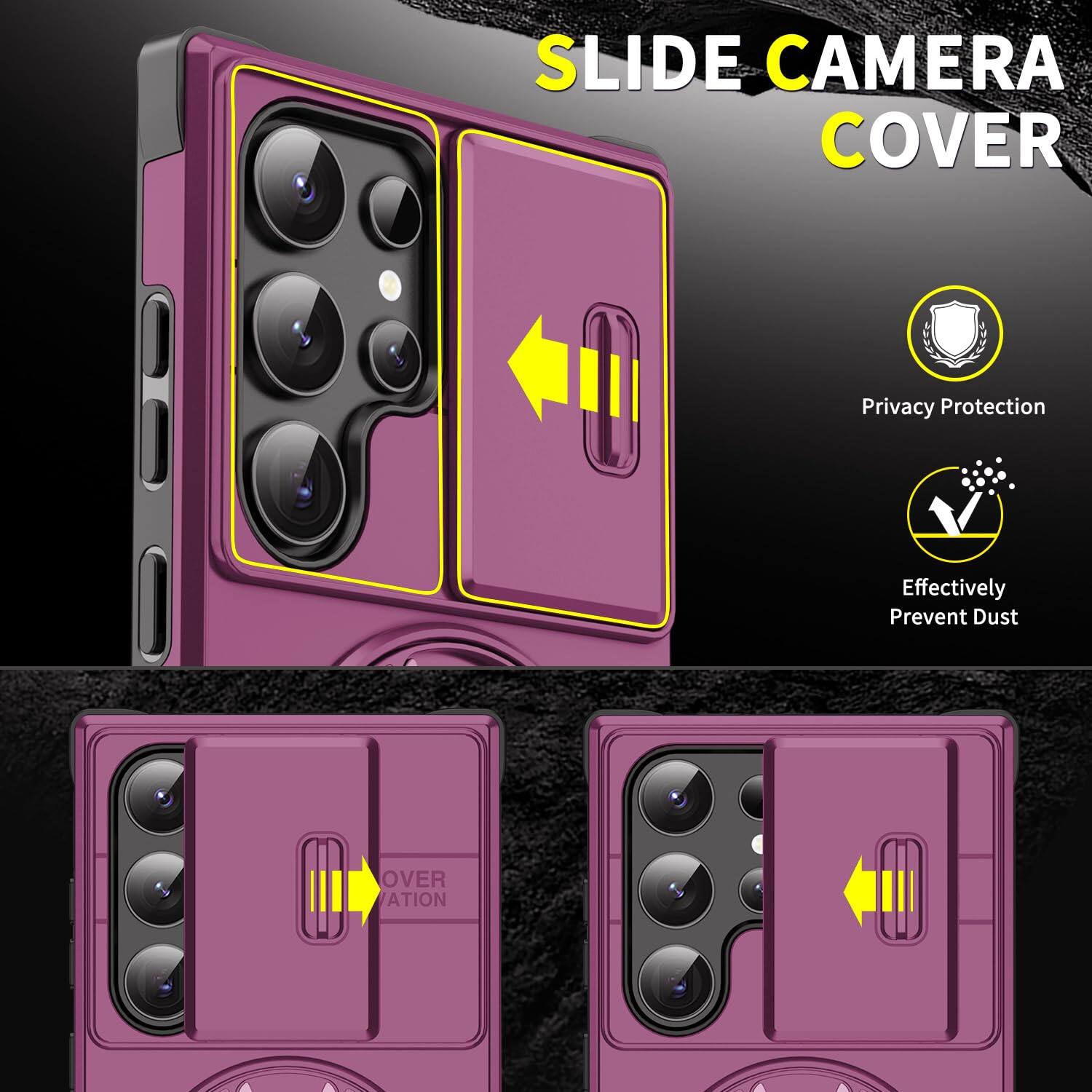 SLIDE CAMERA COVER

Privacy Protection
Effectively Prevent Dust