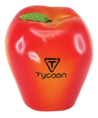 Front. Tycoon Percussion - Apple Fruit Shaker, Realistic Plastic Apple-Shaped Handheld Percussion Instrument.