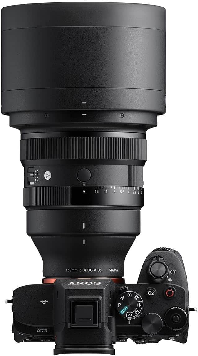 Sigma 135mm f/1.4 Full Frame DG Art Lens (Sony E Mount) Black