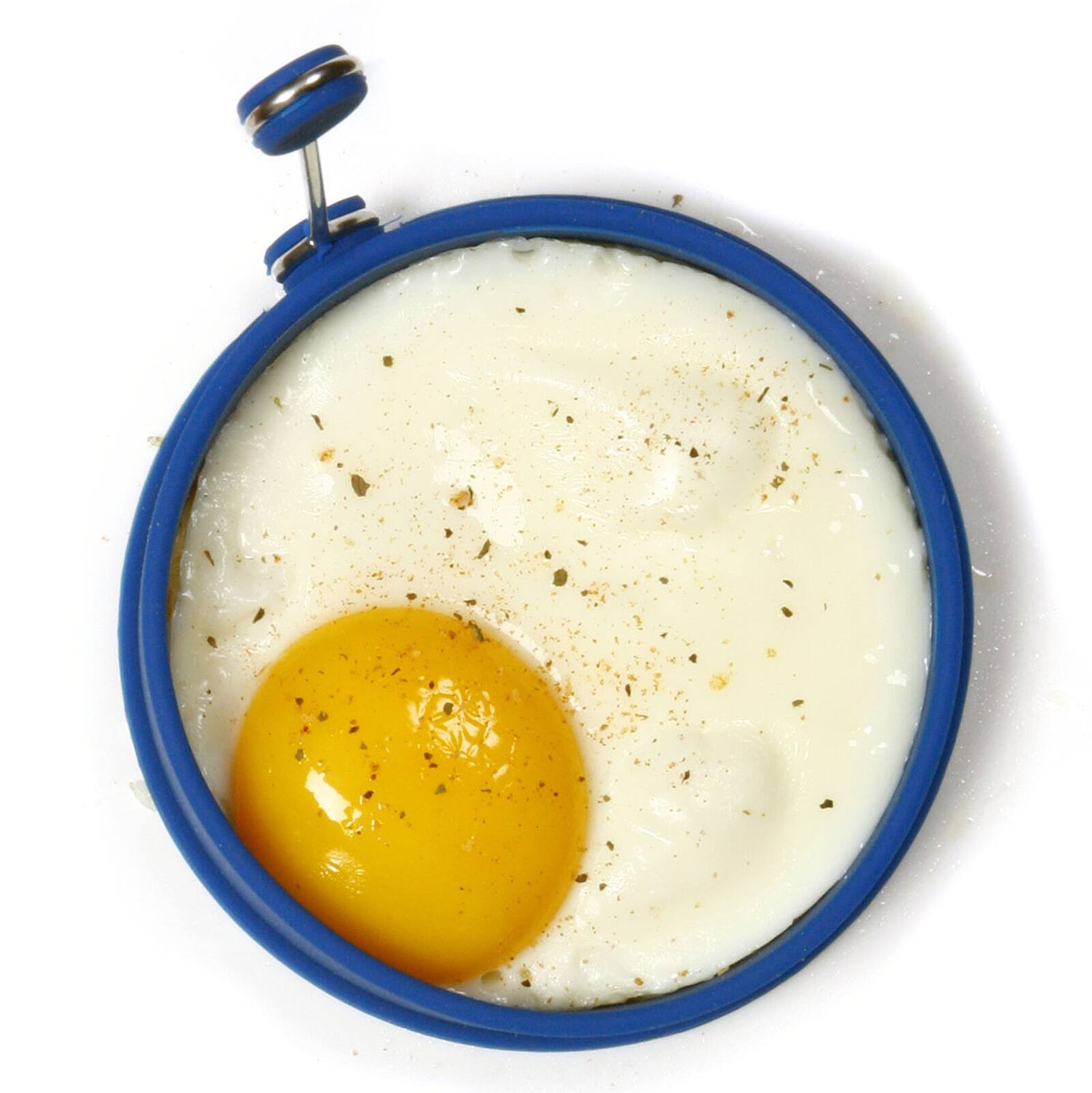 Alt View 3. Norpro - 4-Inch Silicone Round Pancake and Egg Rings, Set of 2, Blue - Blue.
