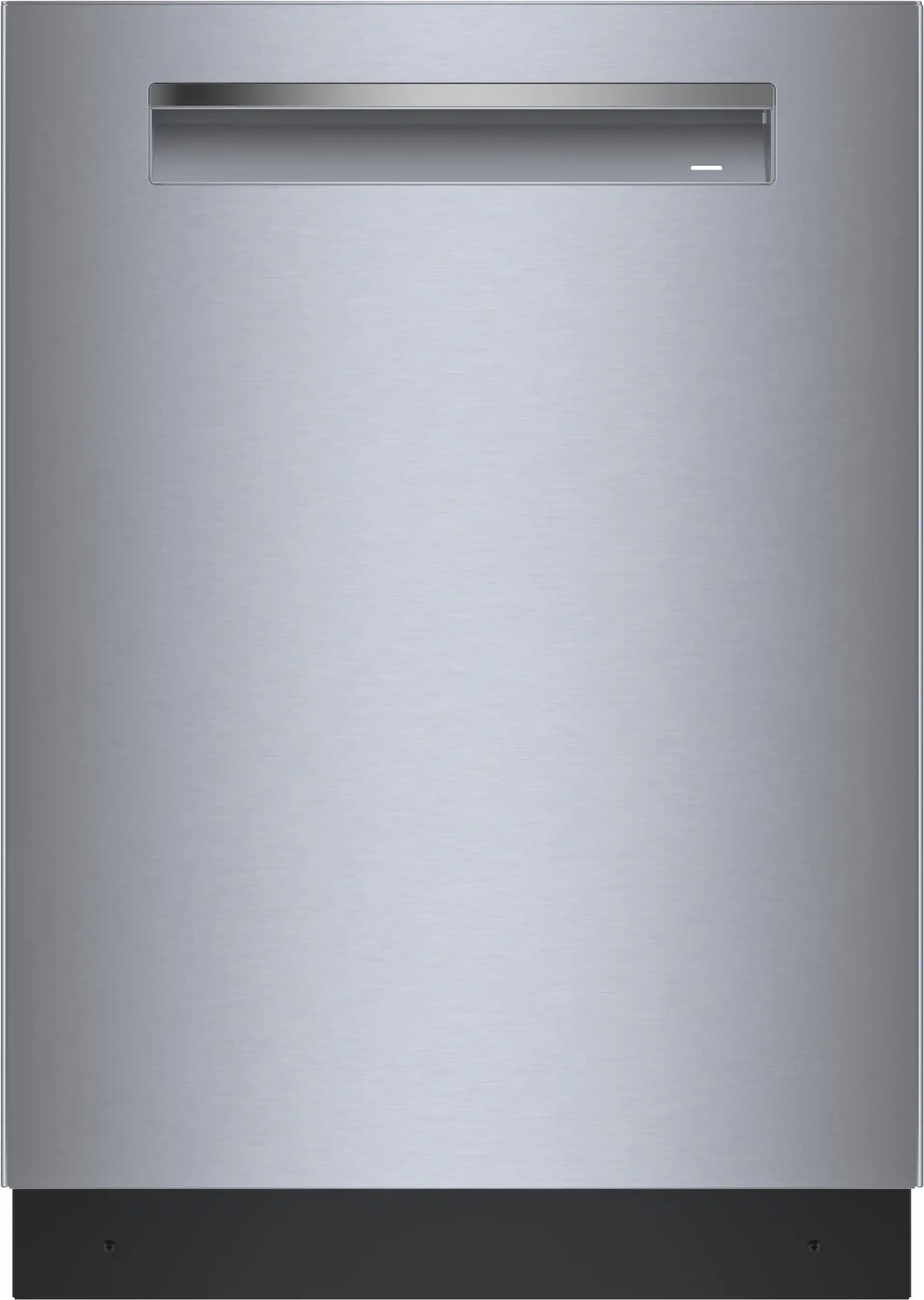 Front. Bosch - 800 Series Top Control Smart Built-In Dishwasher with 3rd Rack and Pocket Handle, 42 dBA - Stainless Steel.