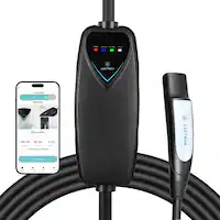 Lectron - Tesla Level 2 NEMA 14-50 Electric Vehicle (EV) Charger-up to 40A-16' - Black - Front_Zoom
