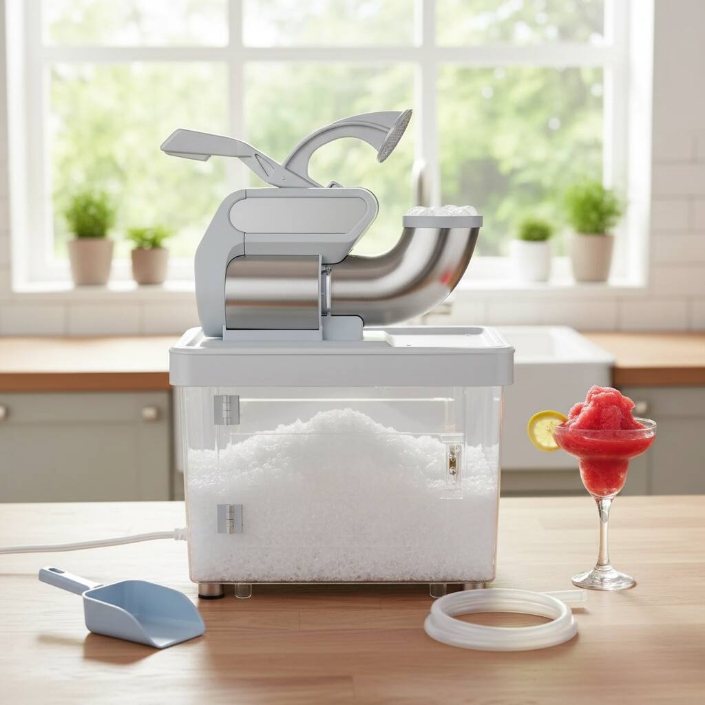 Front. Forest'nSky - Commercial Ice Crusher - 300W Dual-Blade, Safety Switch, Gray - Gray.