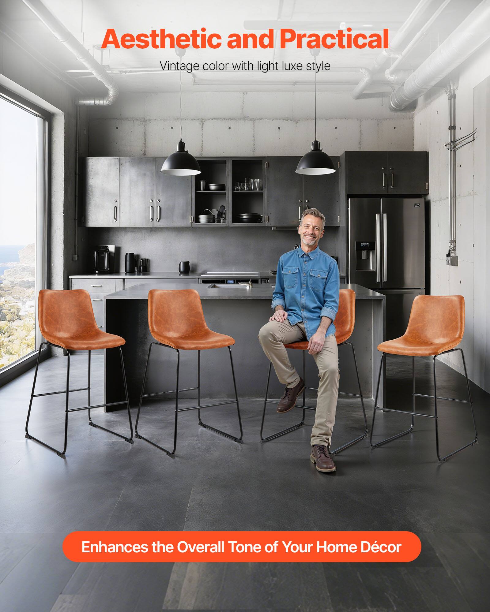 Aesthetic and Practical  
Vintage color with light luxe style  

Enhances the Overall Tone of Your Home Décor