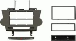 Metra - Dash Kit for 2008-2012 Toyota Highlander (with NAV) Vehicles - Brown - Front_Zoom