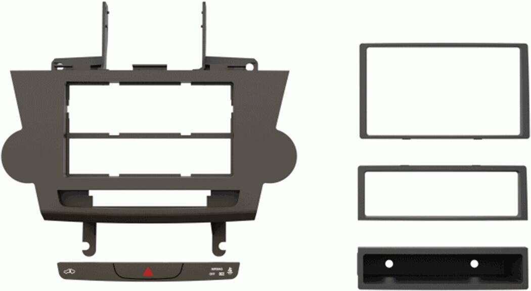 Metra - Dash Kit for 2008-2012 Toyota Highlander (with NAV) Vehicles - Brown