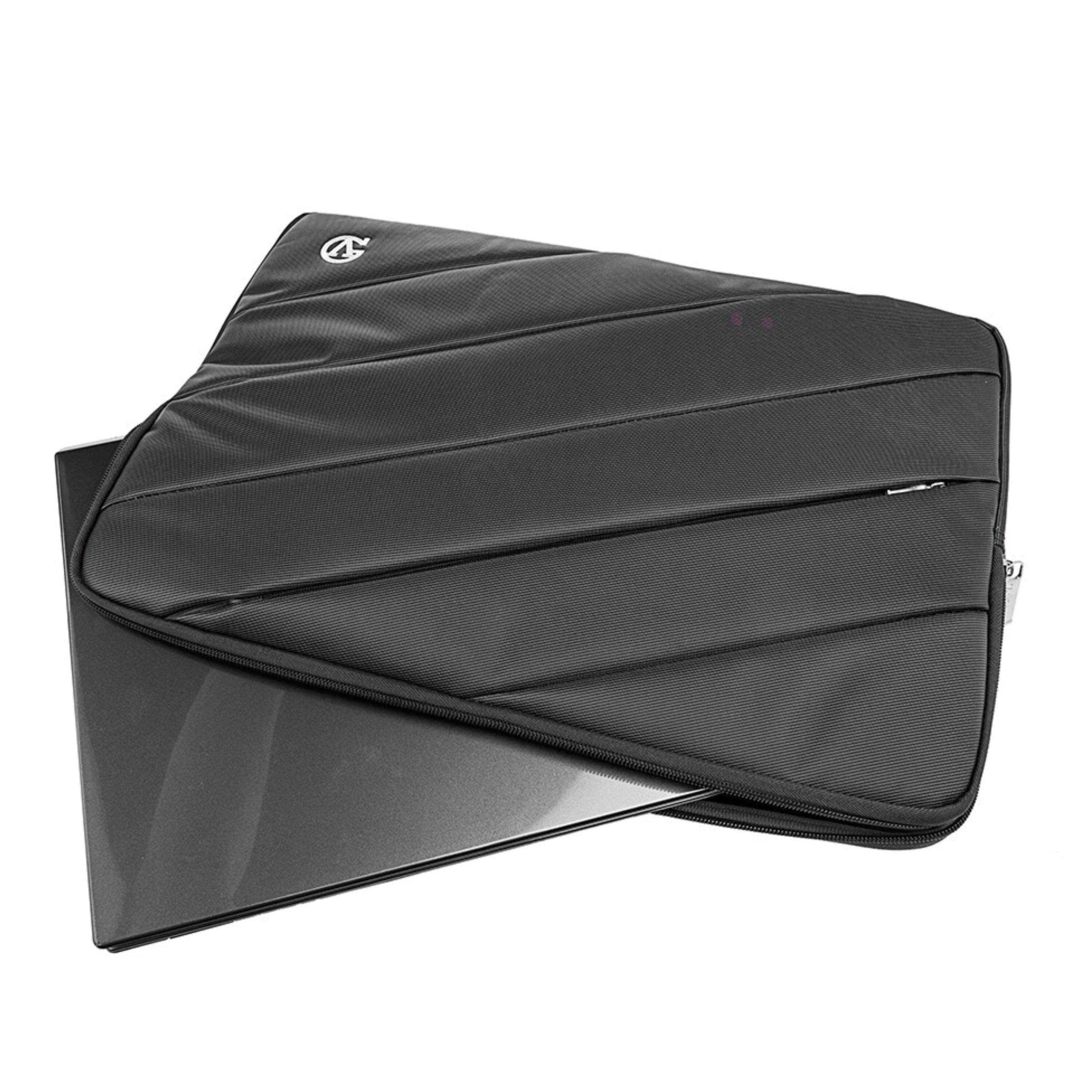 Back. Kitcheniva - Padded Nylon Sleeve Case Bag For 15" Laptop - Gray.