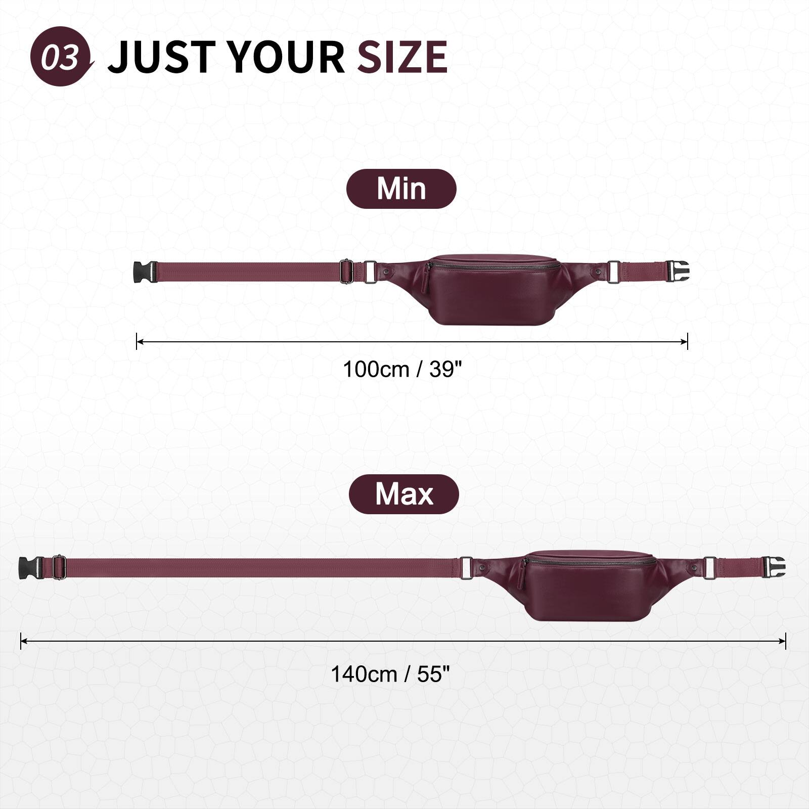 03 JUST YOUR SIZE

Min 100cm / 39"

Max 140cm / 55"
