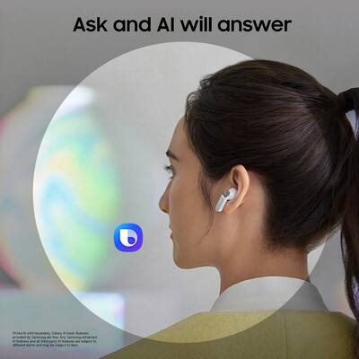 Samsung Galaxy Buds4 Wireless Earbud Headphones White SM Samsung Galaxy Buds4 Wireless Earbud Headphones White SM