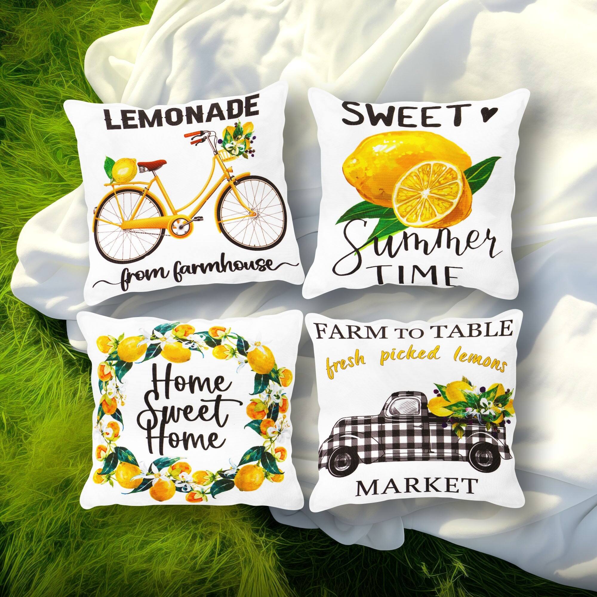 LEMONADE from farmhouse  
SWEET Summer TIME  
Home Sweet Home  
FARM TO TABLE fresh picked lemons MARKET