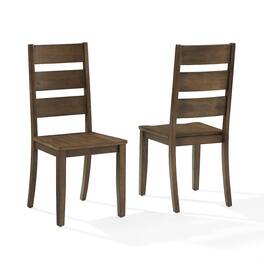 Crosley Furniture - Joanna 2-Piece Ladder-Back Dining Chair Set - Black
