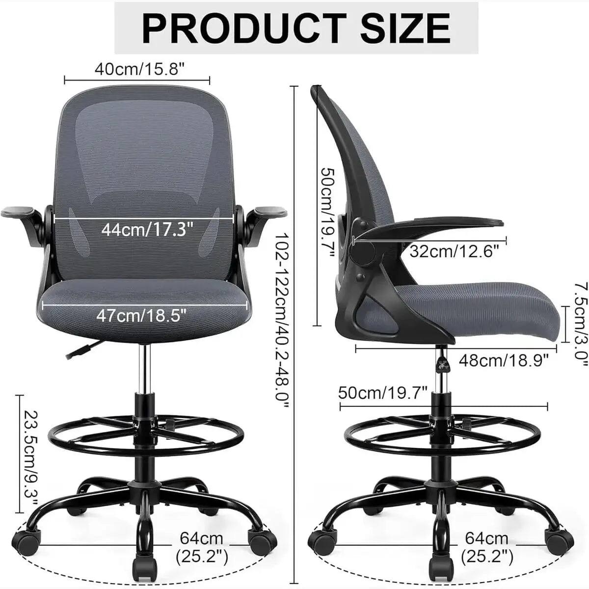 PRODUCT SIZE

- 40cm/15.8"
- 23.5cm/9.3"
- 44cm/17.3"
- 47cm/18.5"
- 64cm (25.2")
- 102-122cm/40.2-48.0"
- 50cm/19.7"
- 32cm/12.6"
- 48cm/18.9"
- 7.5cm/3.0"
- 50cm/19.7"
- 64cm (25.2")