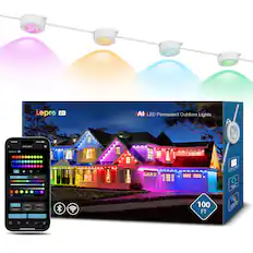 1D Lepre E1 LED Permanent Outdoor Lights 15 15.58 16 - - 3 siring dum - - I CEA L - L - - - . - - : I : - - 100 FT - - - -