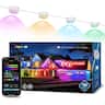 Lepro - E1 60-Light 100 ft. Smart RGBIC Outdoor Permanent String Light, Wi-Fi Bluetooth, for Christmas Halloween Holiday - Multicolor