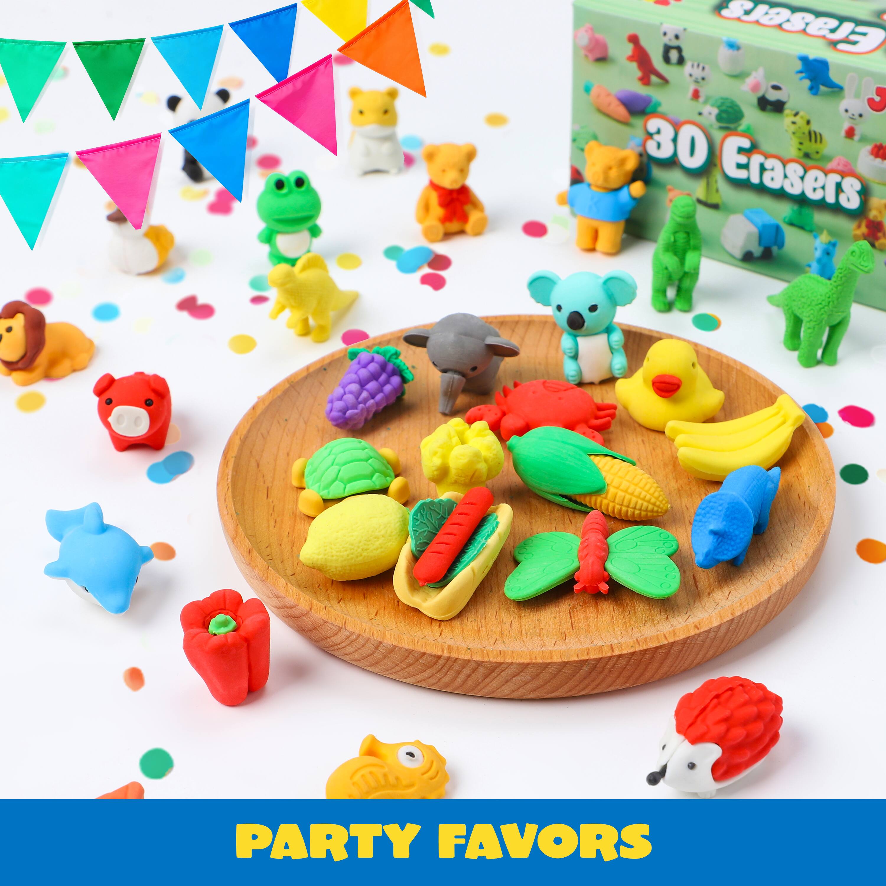 30 Erasers PARTY FAVORS