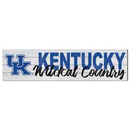 Jardine - Kentucky Wildcats 40'' x 10'' Logo Sign - White