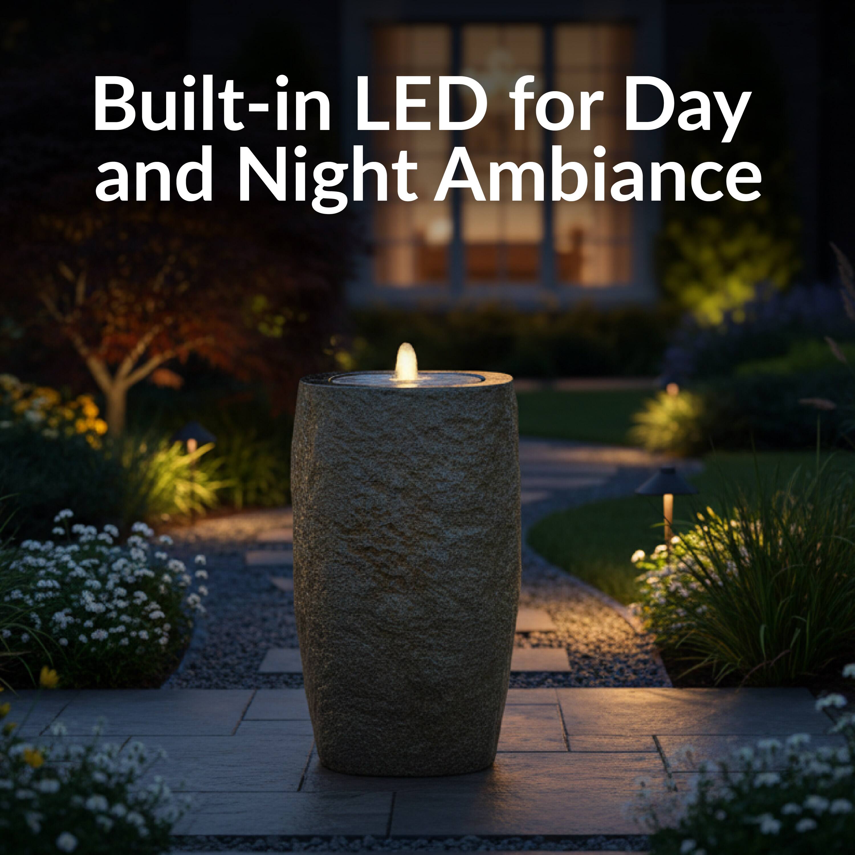 Built-in LED for Day and Night Ambiance