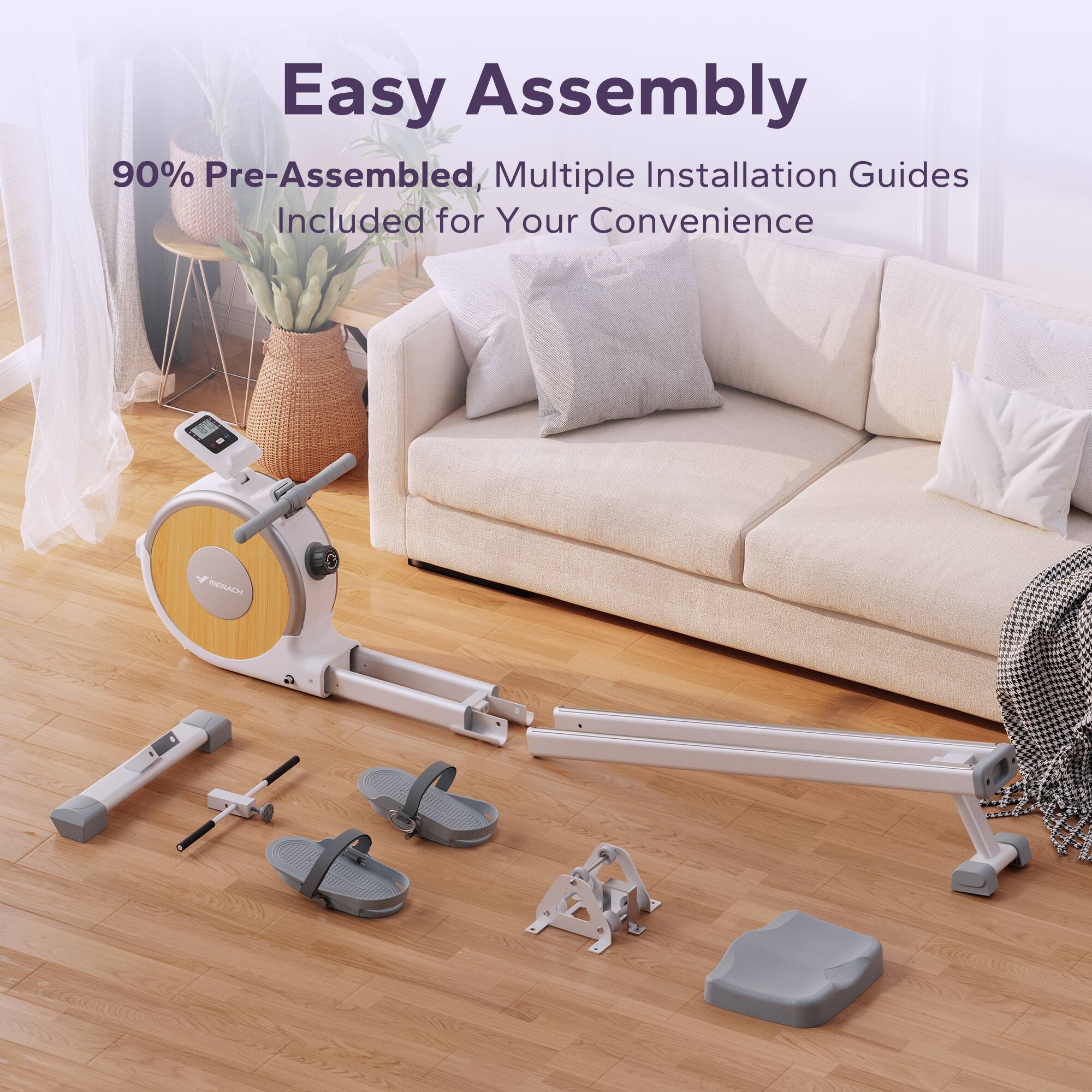 Easy Assembly

90% Pre-Assembled, Multiple Installation Guides Included for Your Convenience