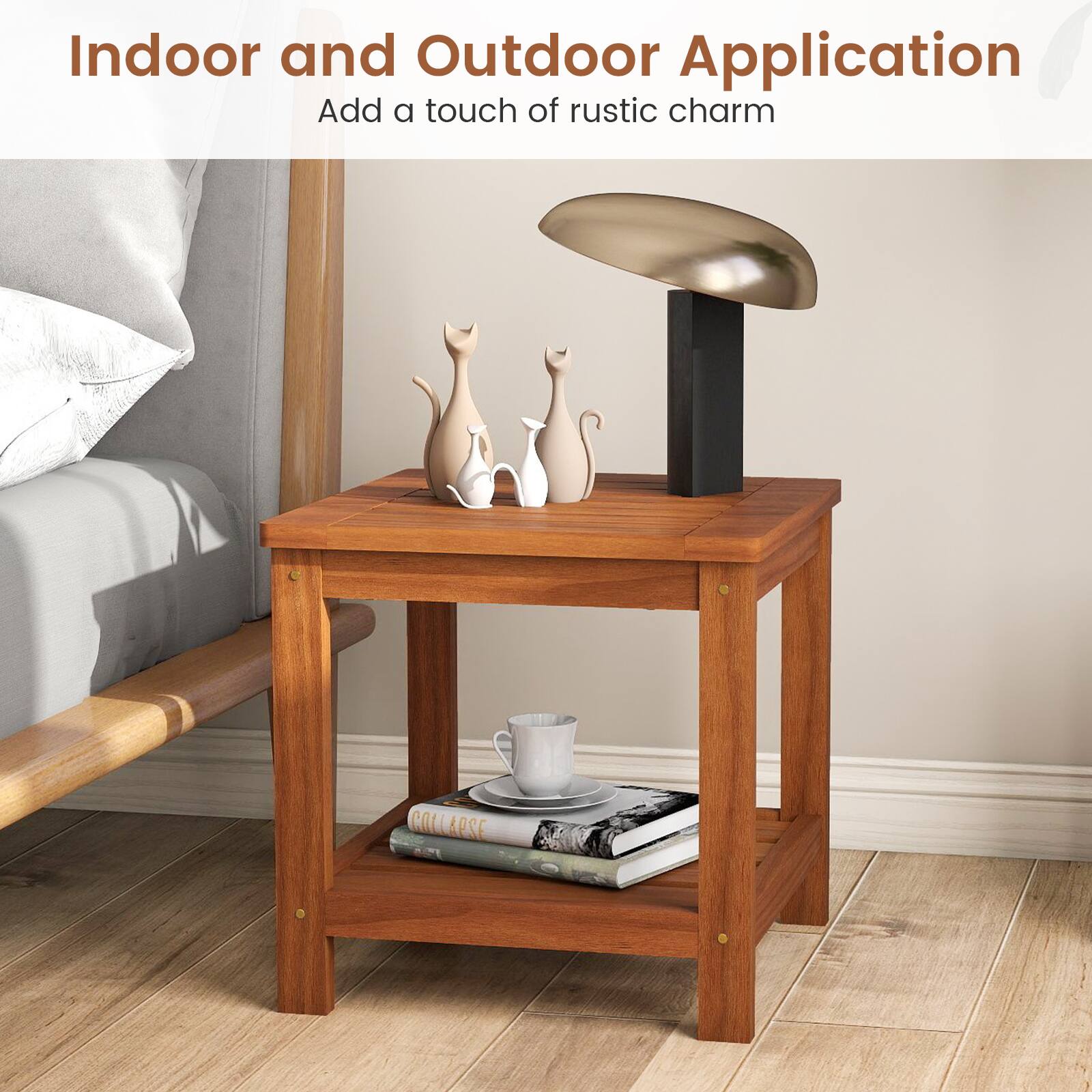 Indoor and Outdoor Application  
Add a touch of rustic charm