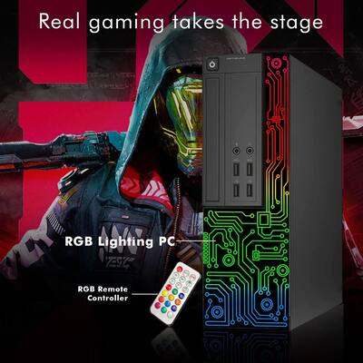 Dell Refurbished Excellent Gaming OptiPlex RGB PC Combo, Intel Dell Refurbished Excellent Gaming OptiPlex RGB PC Combo, Intel