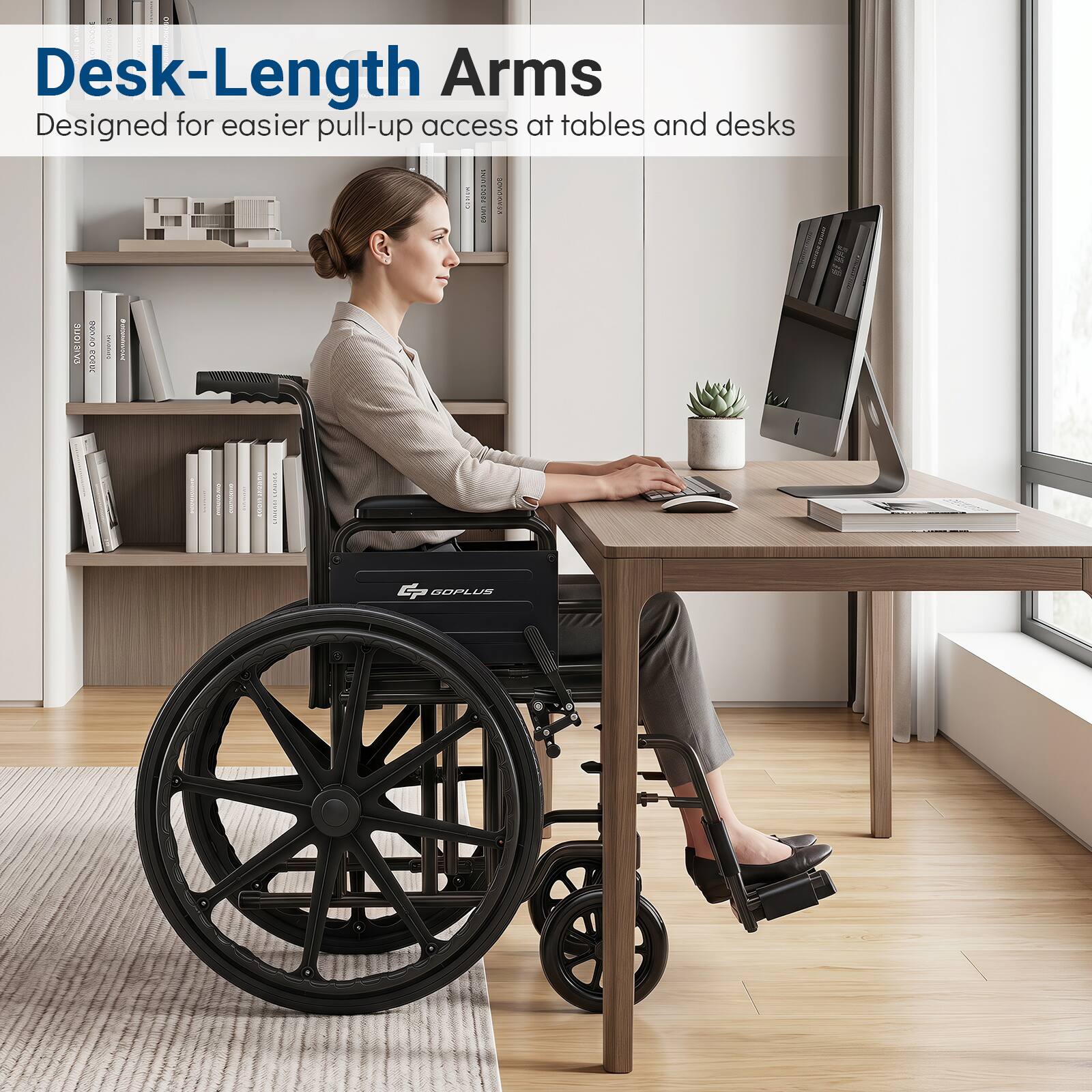 Desk-Length Arms  
Designed for easier pull-up access at tables and desks  

I SAUSS: HLa SAM Conan 3013 - I G7 OOPLUS BUPLIR