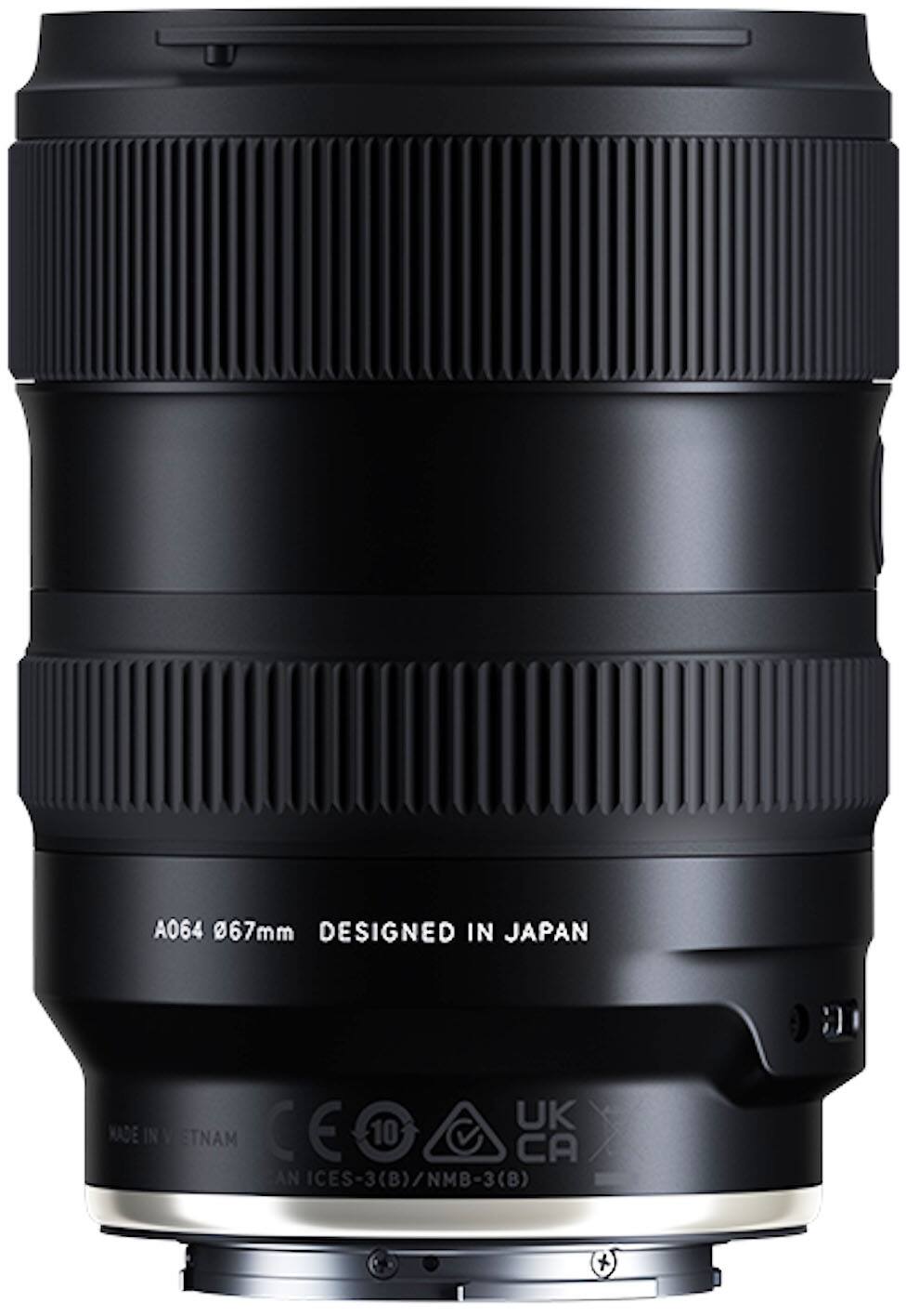 A064 67mm  
DESIGNED IN JAPAN  

MADE IN VIETNAM  

CE  
10  
UK CA  

ICES-3(B)/NMB-3(B)