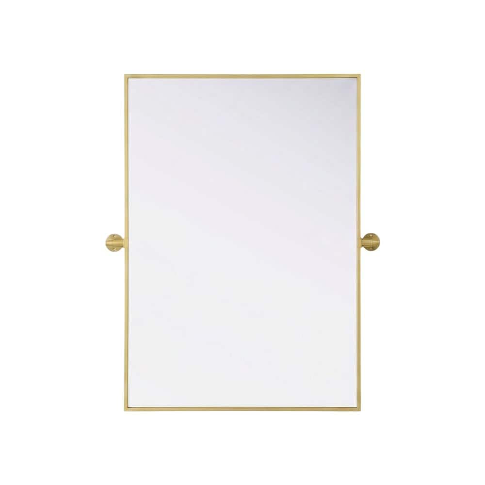 Elegant Kitchen and Bath - Amoura 27X36 Pivot Mirror In - Brass price history on PriceWatchPro