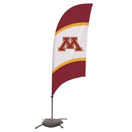 Victory Corps - Minnesota Golden Gophers 7.5' Wordmark Razor Feather Stake Flag with Base - Multicolor