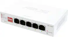 The text on the image reads:
1 SS 2 Priority EEE 3 Port 4 Static isolation ON 1 trunk 2 1234 1 2 3 PWR 3 4 4 5 QG-U1050 10/100M/1000M 2.5G
Corrected text:
1 SS 2 Priority EEE 3 Port 4 Static isolation ON 1 trunk 2 1234 1 2 3 PWR 3 4 4 5 QG-U1050 10/100M/1000M 2.5G