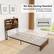 No Box Spring Needed Recommended Mattress Thickness: 8"-12" (Not Included) Embedded Design